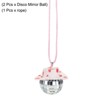 Unique Bargains Shiny Surface Ornament Car Party Accessory Disco Balls 2 Pcs - 3 of 4