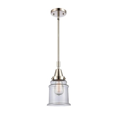 Canton - 1 Light Stem Hung Mini Pendant In Industrial Style-11.13 Inches Tall and 6.5 Inches Wide