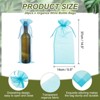 Unique Bargains Organza Drawstring Wine Bottle Wrapping Gift Bags 14.5" x 5.5" 20 Pcs - 2 of 4