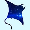 Men's Design By Humans Space Manta Ray By Shrenk T-Shirt - 2 of 3