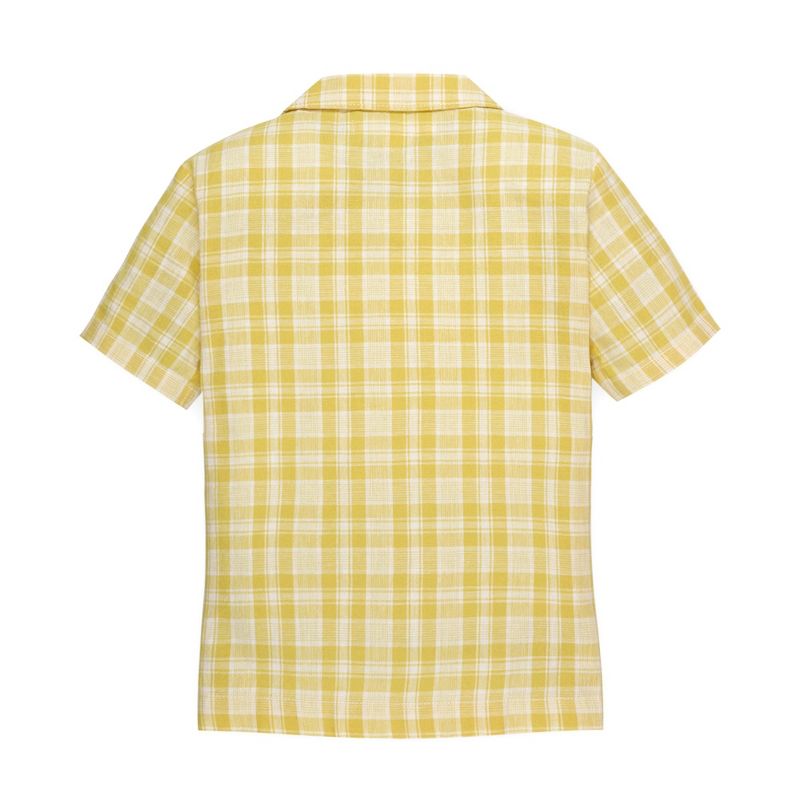 Hope & Henry Boys' Linen Short Sleeve Camp Shirt, Infant, 5 of 7