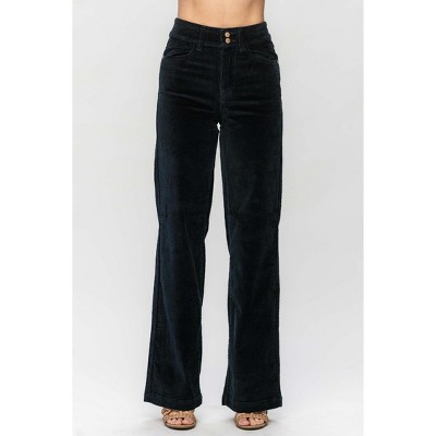 Women's Overdyed Corduroy Trouser Wide Leg Jeans - Judy Blue