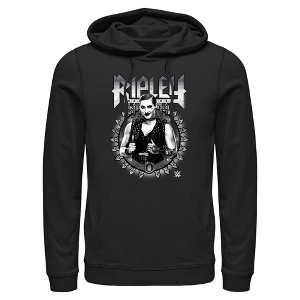 Mens WWE Ripley Black and White Photo Lightweight Hoodie - 1 of 4