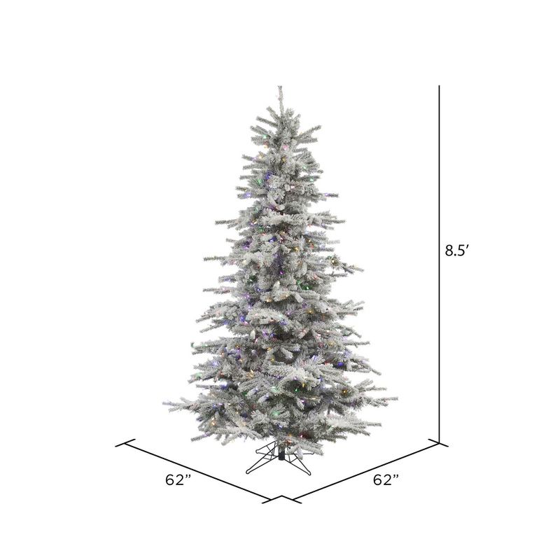 Vickerman Flocked Sierra Fir Artificial Christmas Tree, 3 of 7