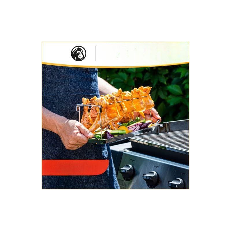 Mountain Grillers Chicken Leg Rack for Grill, Holds Up 12 Legs, 2 of 4