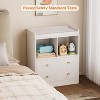 Baby Changing Table with Pad, 2 Drawers and 2 Open Compartments for Nursery Room with Modern Diaper Changing Station, Bedroom, Kids Room - 3 of 4