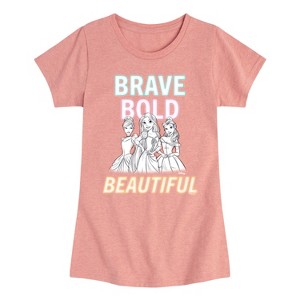Girls' - Disney - Brave Bold Beautiful Fitted Short Sleeve Graphic T-Shirt - 1 of 4