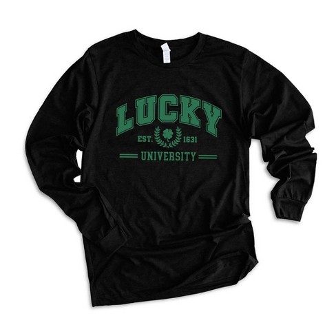 Simply Sage Market Women's Lucky University Long Sleeve Graphic Tee - image 1 of 4