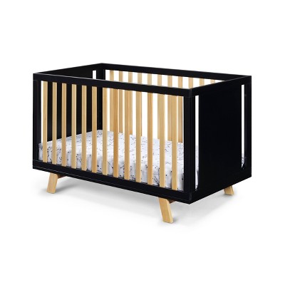 Livia 3-in-1 Convertible Black and Natural Island Crib