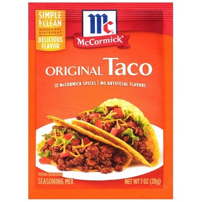 McCormick Taco Seasoning Original 1.0 OZ