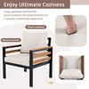 YOOCOZZ 5-Seater Patio Conversation Set - Acacia Wood Sofa with Coffee Table - 3 of 4