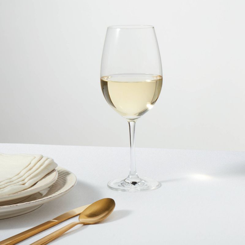 4pk Geneva Crystal 17.1oz Wine Glasses White - Threshold Signature&#8482;, 2 of 4