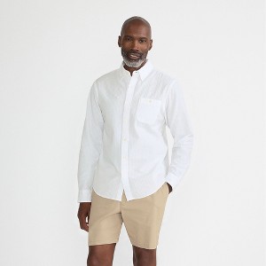 lands end white dress shirt Lands' End Men's Long Sleeve Seersucker Shirt - Small