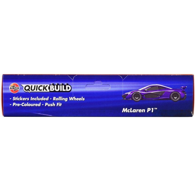 Skill 1 Model Kit McLaren P1 Purple Snap Together Painted Plastic Model Car Kit by Airfix Quickbuild, 3 of 5