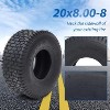 2PCS 20x8.00-8 Lawn & Garden Mower Tires, 20x8-8 4PR Tractor Turf Tire,  Tubeless, 5mm Tread Depth, 950 LBS Loading Capacity - 3 of 4