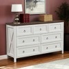 VANIRROR Farmhouse 7 Drawers Dresser for Bedroom, Rustic Wood Storage Dresser TV Stand Organizer for Living Room, Hallway, Clothes Storage Solution - 2 of 4