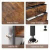 Dresser for Living Room, 5 Drawers Storage Organizer with Shelves, 4 Hooks, Sturdy Metal Frame, Wood Tabletop - 4 of 4