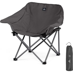 Naturehike Foldable Camping Chair Can bear 110 kg Fishing Chair Portable folding chair With armrest and two pockets - 1 of 4