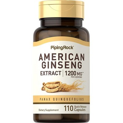 Piping Rock American Ginseng 1200 mg | 110 Capsules