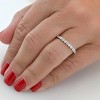 Pompeii3 1 Ct Diamond Eternity Lab Created Ring in White, Yellow, Rose Gold, or Platinum - 4 of 4