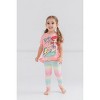 Disney Frozen Princess Moana Little Mermaid Floral Girls T-Shirt and Leggings Outfit Set Toddler - 2 of 4
