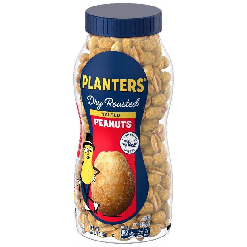 Planters Heart Healthy Dry Roasted Peanuts - 16oz, 4 of 10