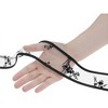Elerevyo Women's Lace Embroidery Handbag Ribbon Neck Scarf 39.4"x2.8" - 4 of 4