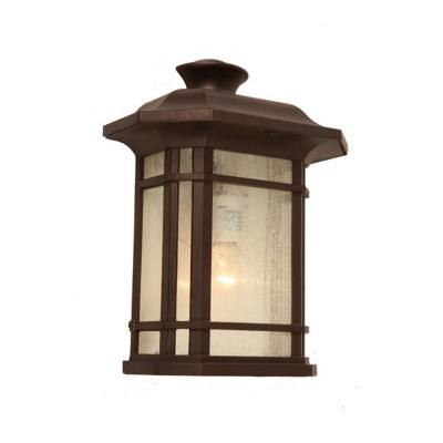Chloe Lighting Franks Transitional 1 Light Rubbed Bronze Outdoor Wall Sconce 12" Height