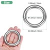 Unique Bargains Dream Catcher Stainless Steel Macrame Wreath Floral Round Metal O Rings 1 PC - 3 of 4
