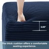 LIKEPAY Corduroy Square Storage Ottoman with Lift Off Top - 4 of 4