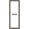 PosterPalooza | Panoramic Elegant Brown Picture Frame - UV Acrylic, Foam Board Backing, Hanging Hardware - 2 of 4