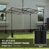 10' x 10' Replacement Canopy Top for Pop Up Canopy Tent with 4 Sand Bags, UPF50+ Protection - 3 of 4