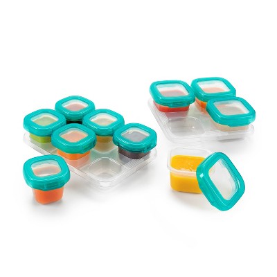 12-Piece Clear BPA-Free Plastic Baby Food Storage Set