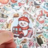 Unique Bargains Waterproof Nordic Christmas Stickers Colorful 1.57"-3.15" 50 Pcs - 2 of 4