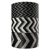 Wrapables Black and White Chevron Washi Masking Tape (Set of 3) - 2 of 3