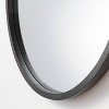 26" Wood Mirror with Pleather Strap Hanger - Threshold™ designed with Studio McGee - image 2 of 3