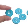 Unique Bargains Resin Craft DIY Round Flat 4-Hole Replacement Sewing Buttons 10 Pcs - 4 of 4