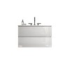 NicBex Floating Bathroom Vanity with Sink and Faucet Holes,Bathroom Sink Vanity with 2 Drawers,Oak/Walnut/White/Gray - 2 of 4