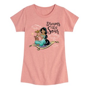 Girls' - Disney - Dreams That Soar Fitted Short Sleeve Graphic T-Shirt - 1 of 4