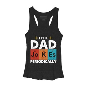 Women's Design By Humans Vintage I tell dad jokes periodically By Avocato Racerback Tank Top - 1 of 2