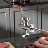 VEVOR Manual Meat Grinder, 304 Stainless Steel Hand Crank Meat Mincer with Steel Table Clamp, Sausage Stuffer, Silver - 2 of 4