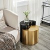 NicBex Modern 19" Round Coffee Table with High and Low Countertops for Living Room and Bedroom - 2 of 4