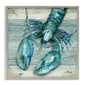 Stupell Industries Northpoint Lobster Rustic Sealife, 17" x 17" - 1 of 4