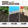 SEVOBAL 30 PCS Carpet Tiles 12" x 12" Interlocking Deck Tiles Waterproof Anti-mildew Mold Resistant for Outdoor Spaces, Gray, 22.58"*13.57"*13.97" - 2 of 4
