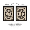 Evergreen Flag Cambridge Chic Letter J Monogram Applique Garden Flag - 12.5" Wide x 18" High - 4 of 4