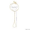Gold-Tone Crystal Hand Chain with Finger Loop, Multi-Shaped Stone Jewelry for Women, Party & Special Occasions - 4 of 4