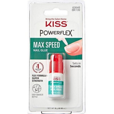 KISS PowerFlex Maximum Speed Nail Glue for Press On Nails, Super ...