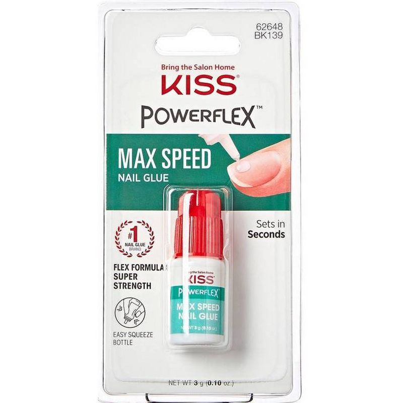 KISS PowerFlex Maximum Speed Nail Glue - 0.10oz, 1 of 8