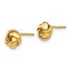 Black Bow Jewelry 8mm Polished Love Knot Earrings in 14k Yellow Gold - 2 of 4