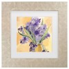 Trademark Fine Art Sheila Golden Vase Of Irises Matted Framed Art - 2 of 4